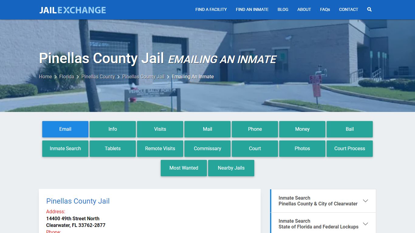 Inmate Text, Email - Pinellas County Jail, FL - Jail Exchange